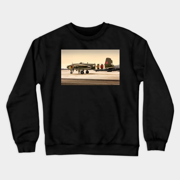 North American B-25 Mitchell Crewneck Sweatshirt by Robert Alsop